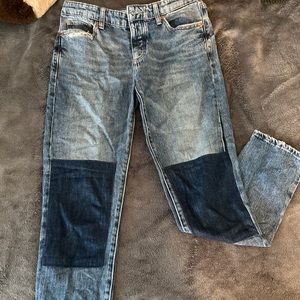 Lucky brand patch jeans.